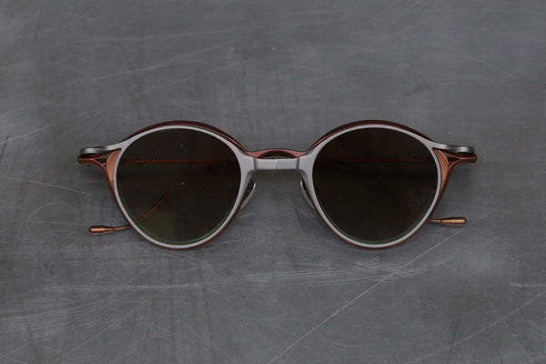 Rigards RG1038 series collection detachable double-layer plain sunglasses RG-RG1038TI-GQTHTMQT antique bronze gray frame transparent bronze lens